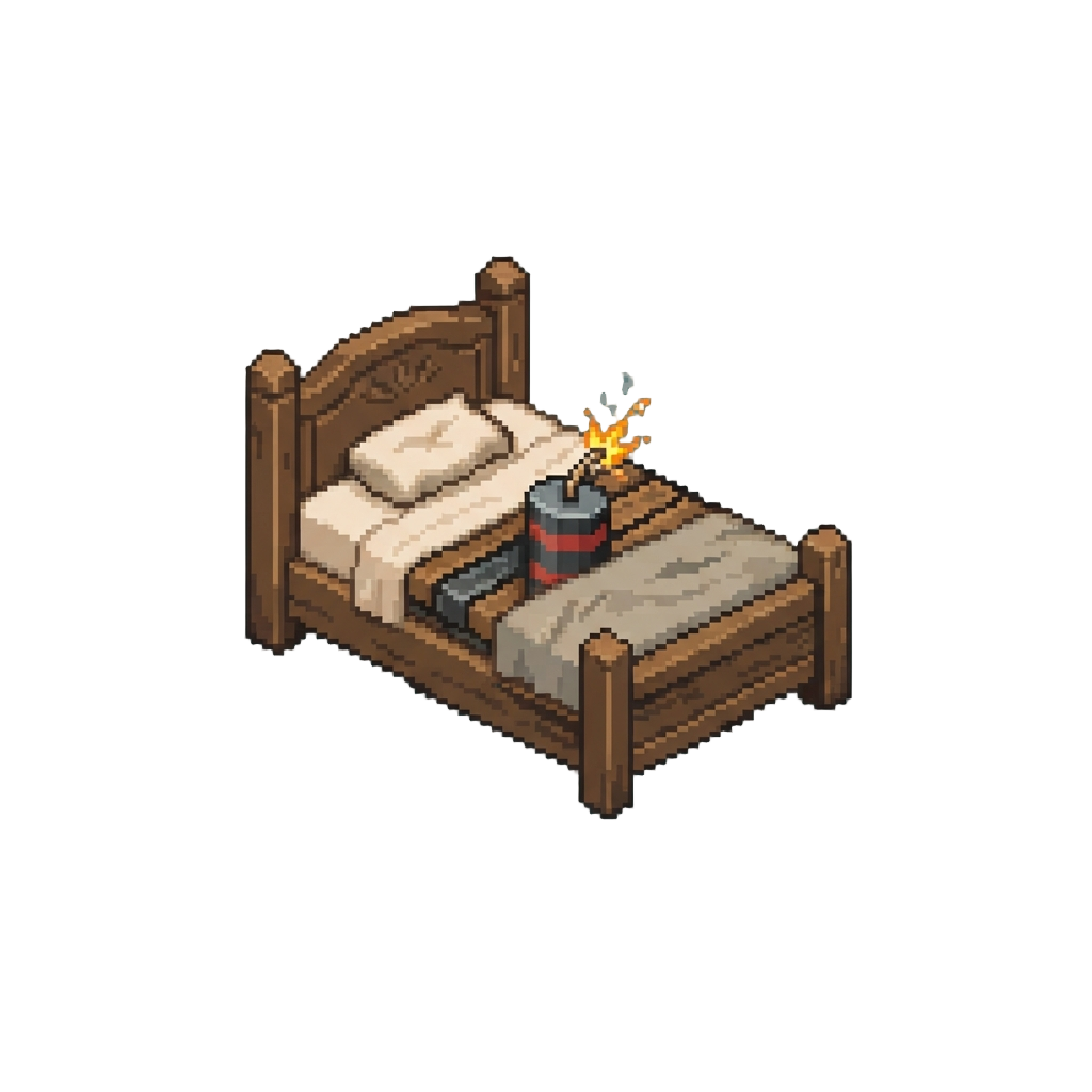 An Explosive Bed Trick Frame