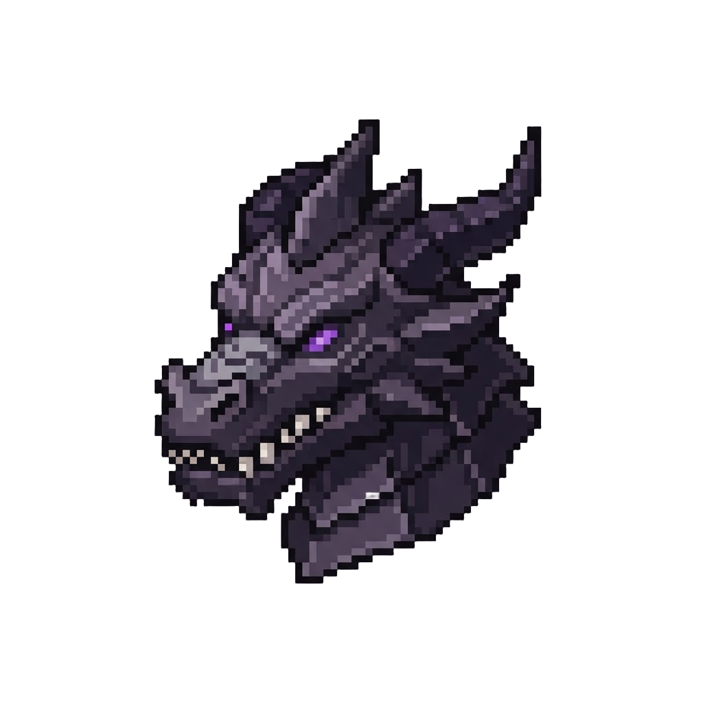 A Legendary Ender Dragon Head Helmet