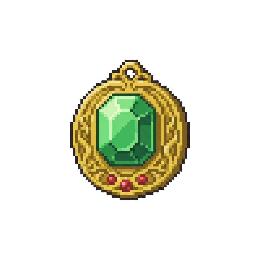 A Green Emerald Achievement Badge