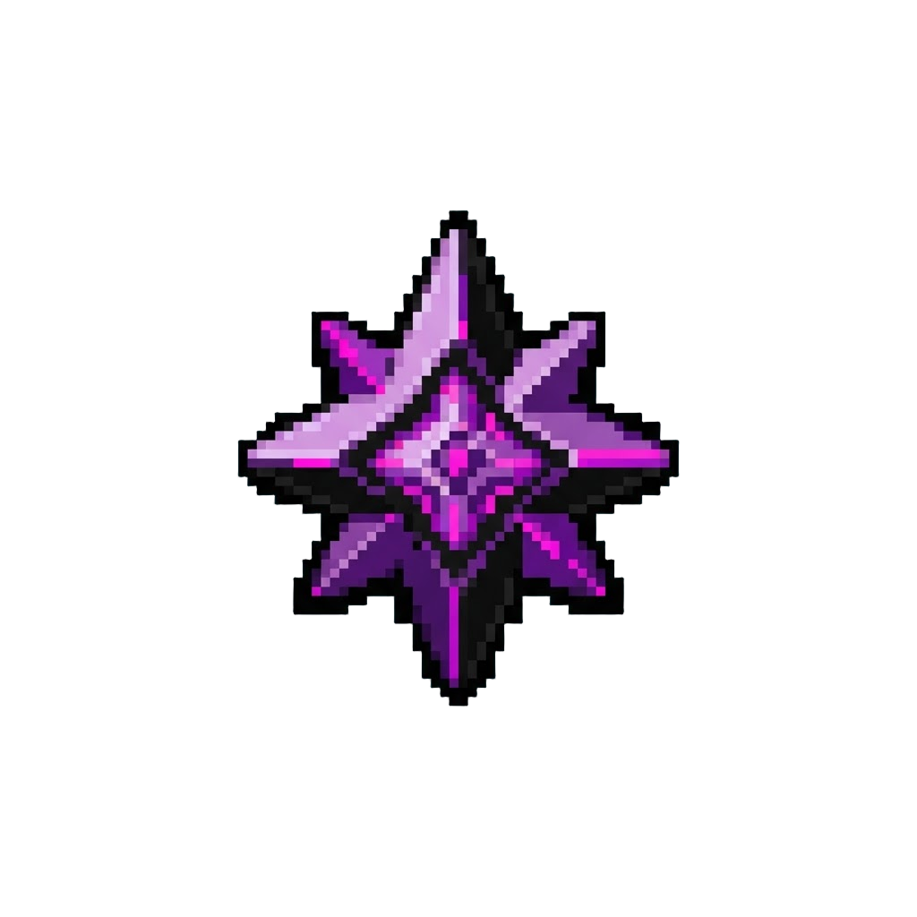 A Rare Nether Star Floating in Glory