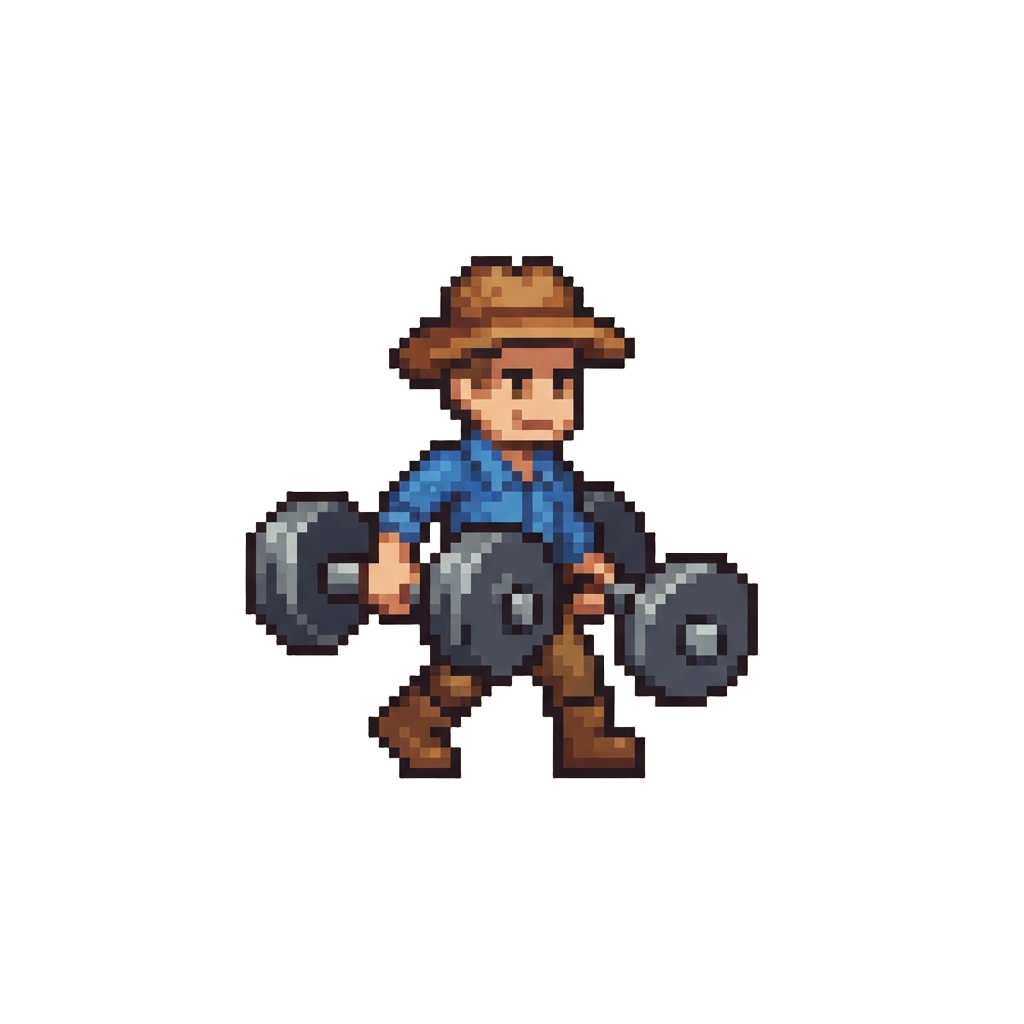 Farmer Walks with Oversized Dumbbells