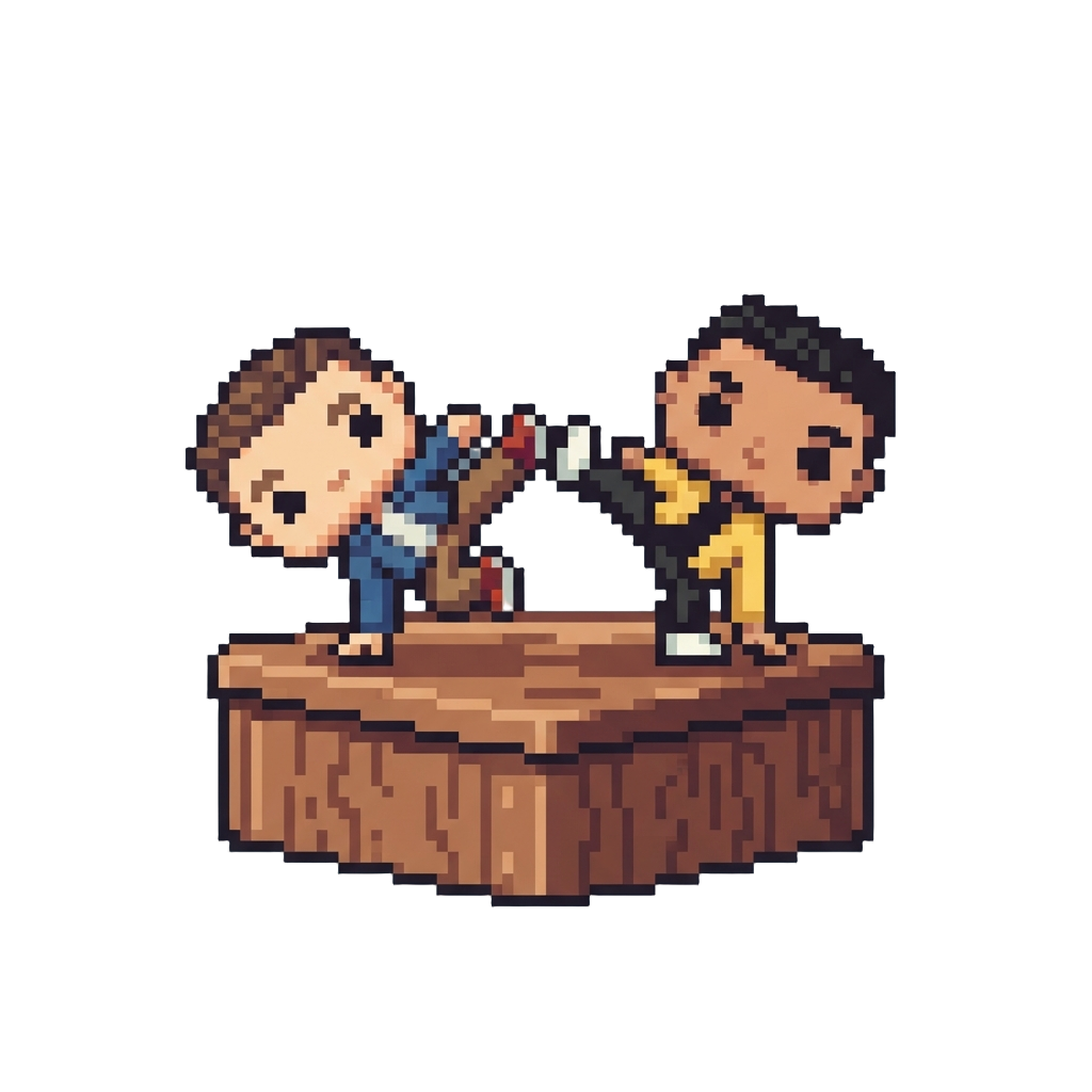 Living Funko Pops Performing a Synchronized Breakdance on the Display Counter