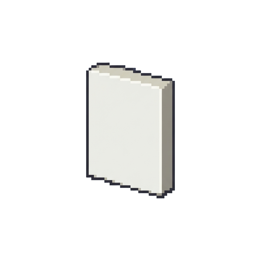 A Miniature Blank White Card