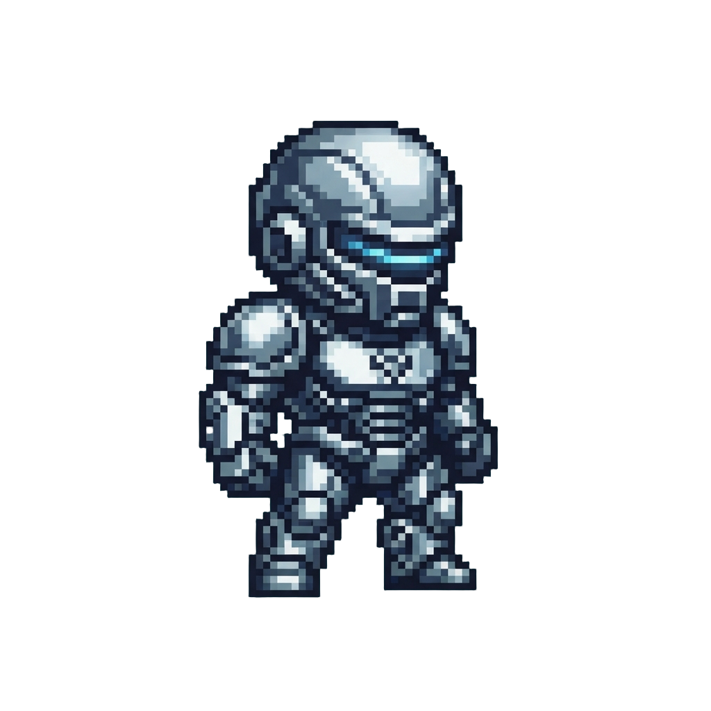 A Metallic Chrome Mini Figure of @image1