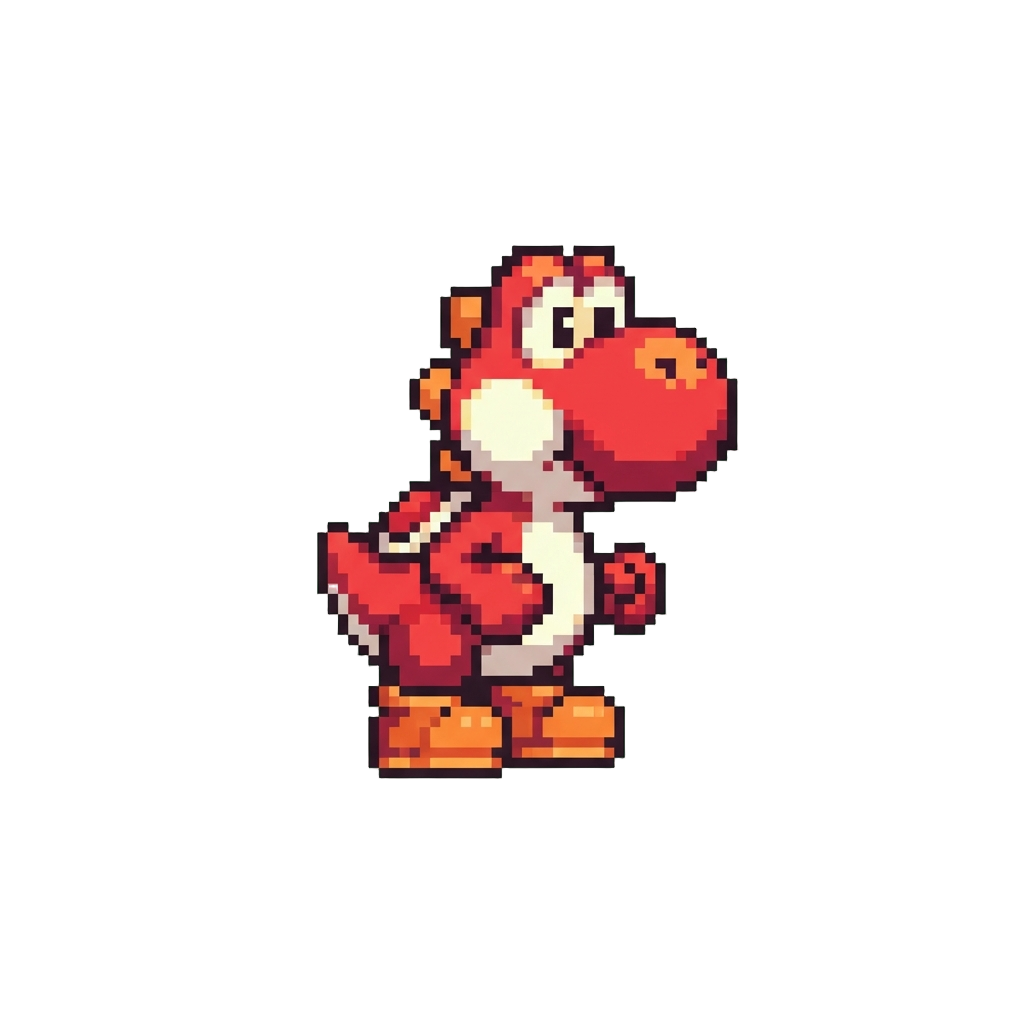 A Adorable Red Yoshi Mini Figure