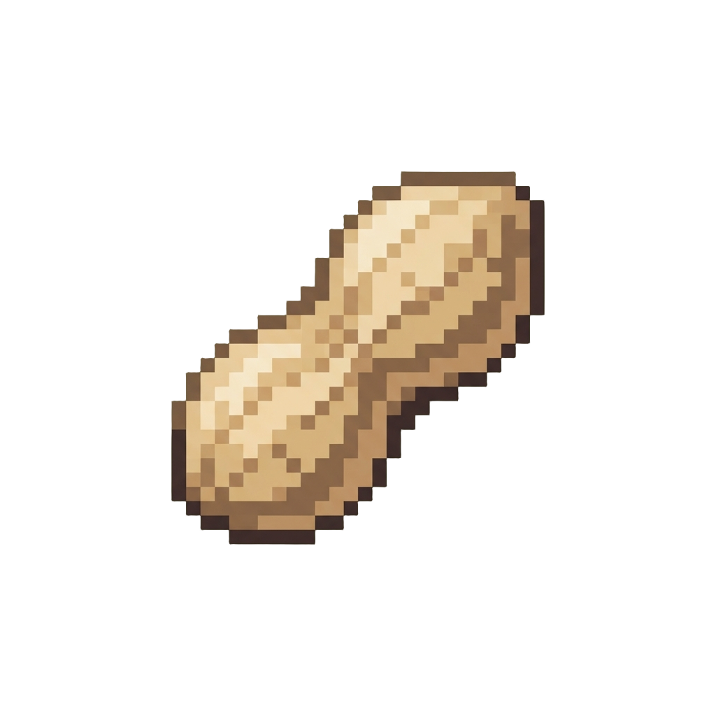 A Mini Plastic Peanut Shell
