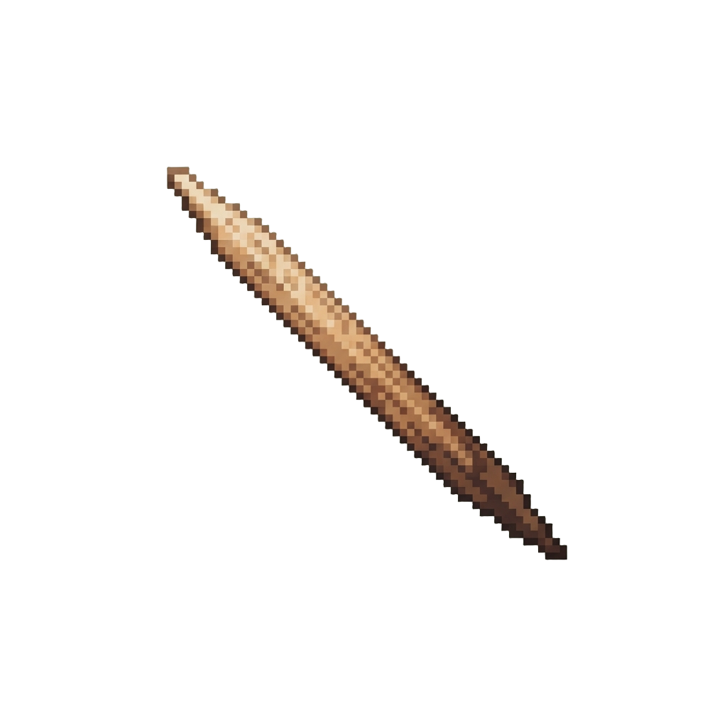 A Single Tiny Wooden Toothpick