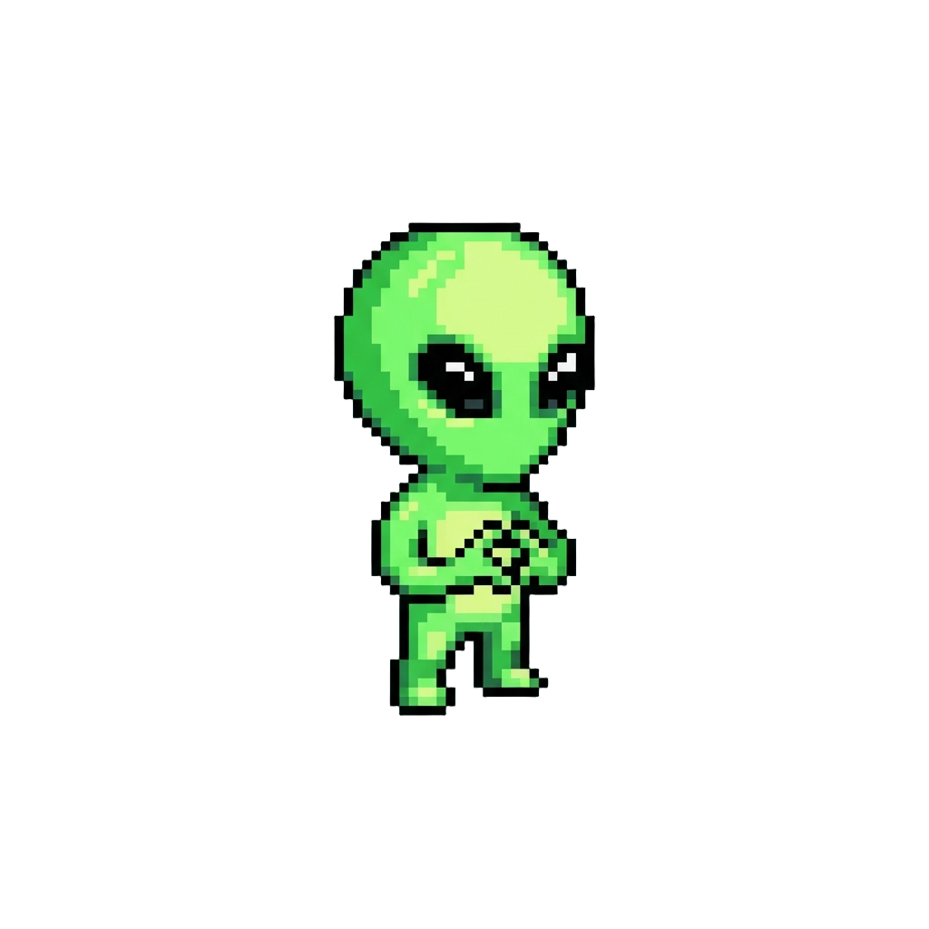A Tiny Glowing Plastic Alien