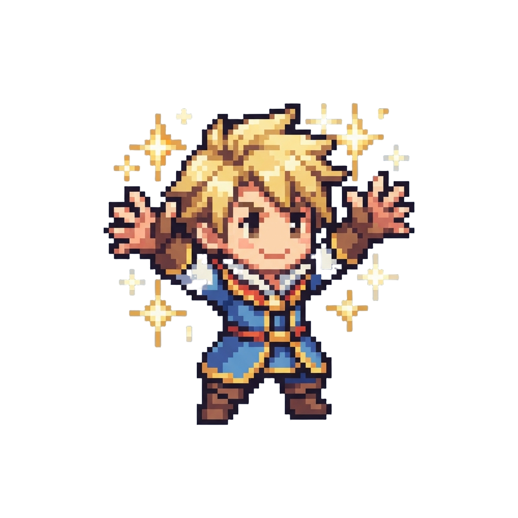 An Over-the-top Anime Sparkle Pose with Exaggerated Jazz Hands