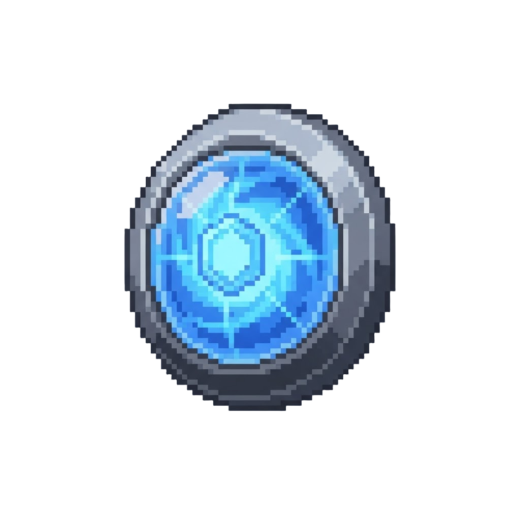 A Glowing Miniature Energy Shield