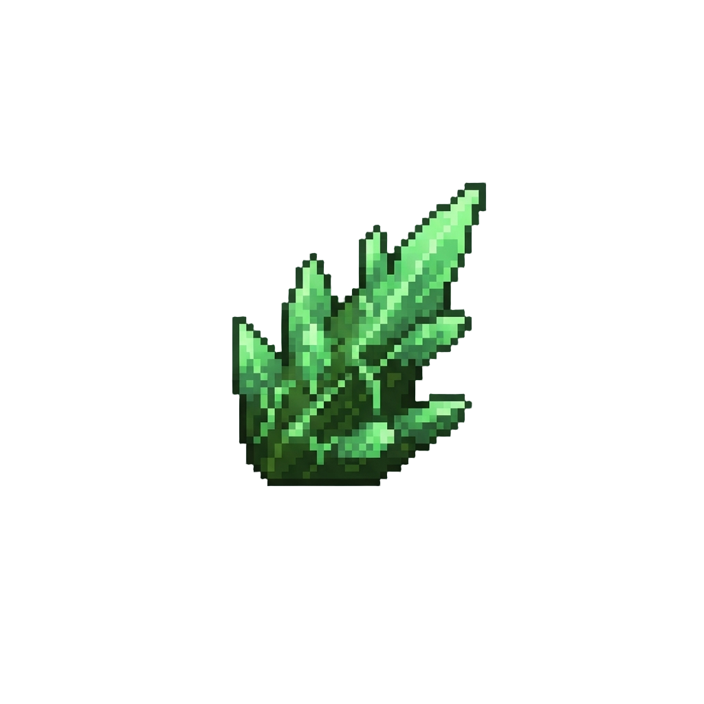 A Jagged Green Bio-luminescent Spike Mutation