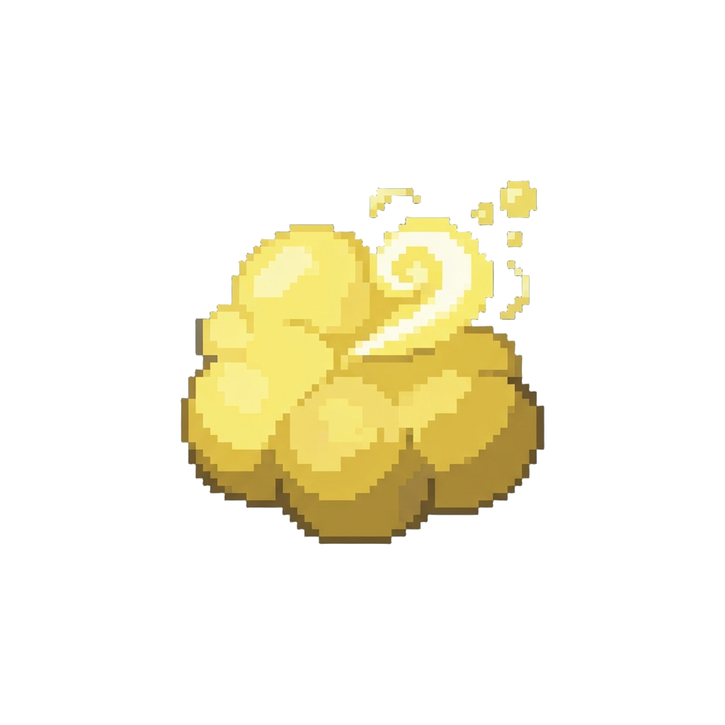 A Soft Cloud of Yellow Dust and a Squeaky Burp
