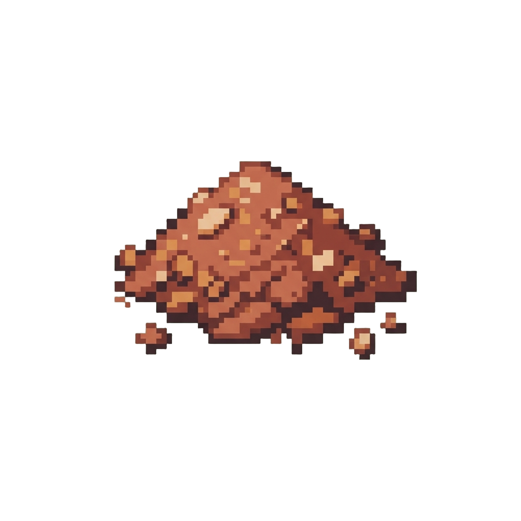 A Clay Toadstool Figurine Smashed Into Fine Dust