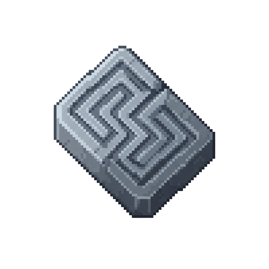 A Sharp Diagonal Maze Pattern Cut Cleanly
