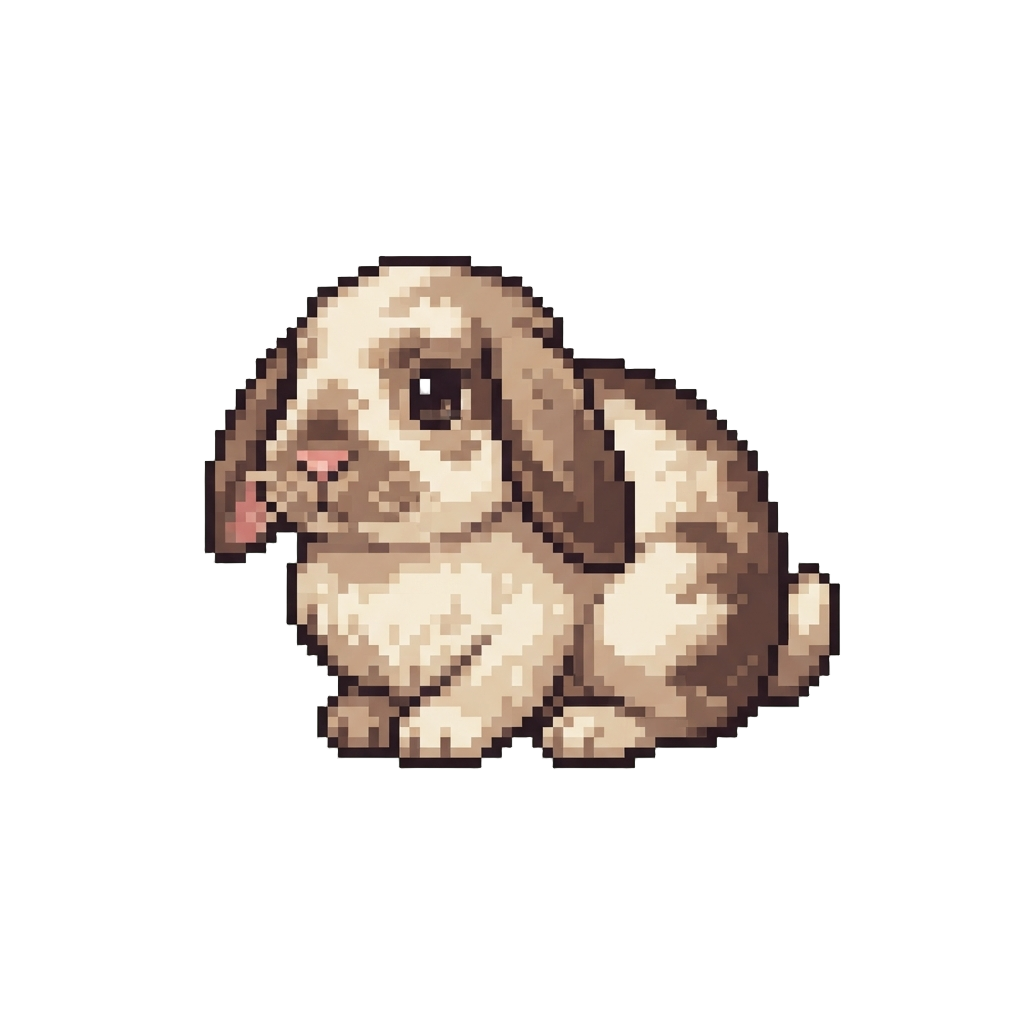 A Floppy-eared Dwarf Bunny