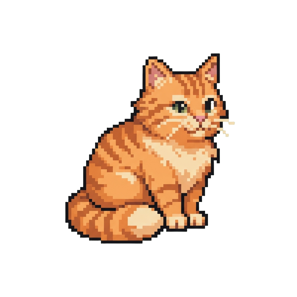 A Fluffy Orange Tabby Cat