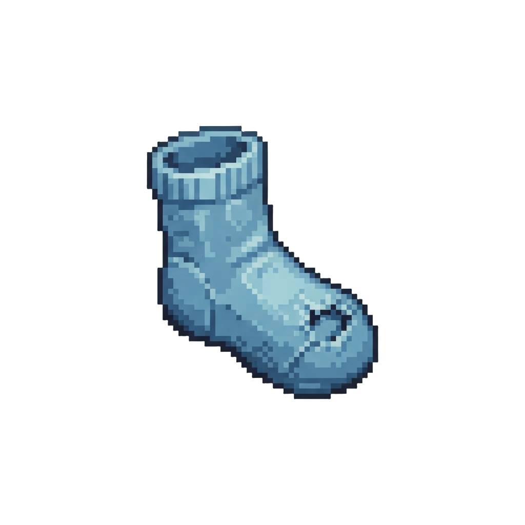 A Miniature Plastic Sock with a Hole