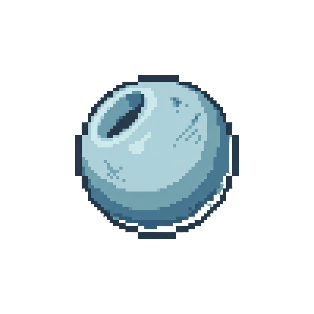 A Tiny Hollow Plastic Pebble