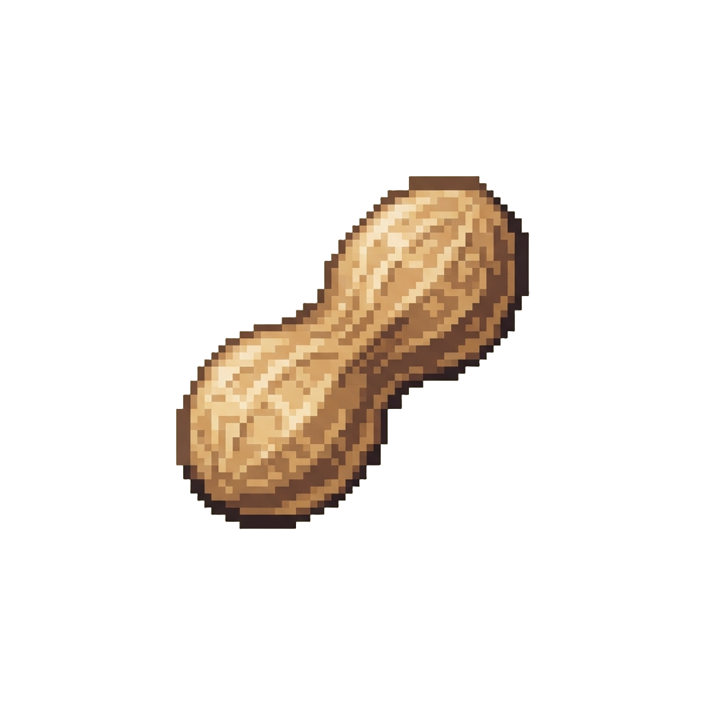 A Tiny Plastic Single Peanut Shell