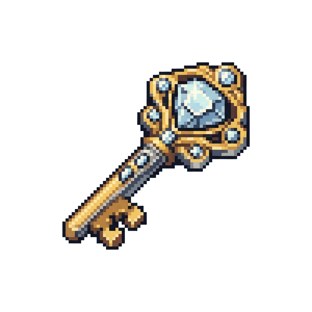 A Diamond-encrusted Tiny Key