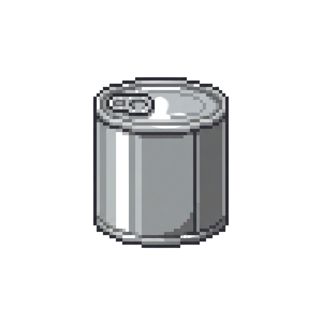 A Miniature Empty Tin Can