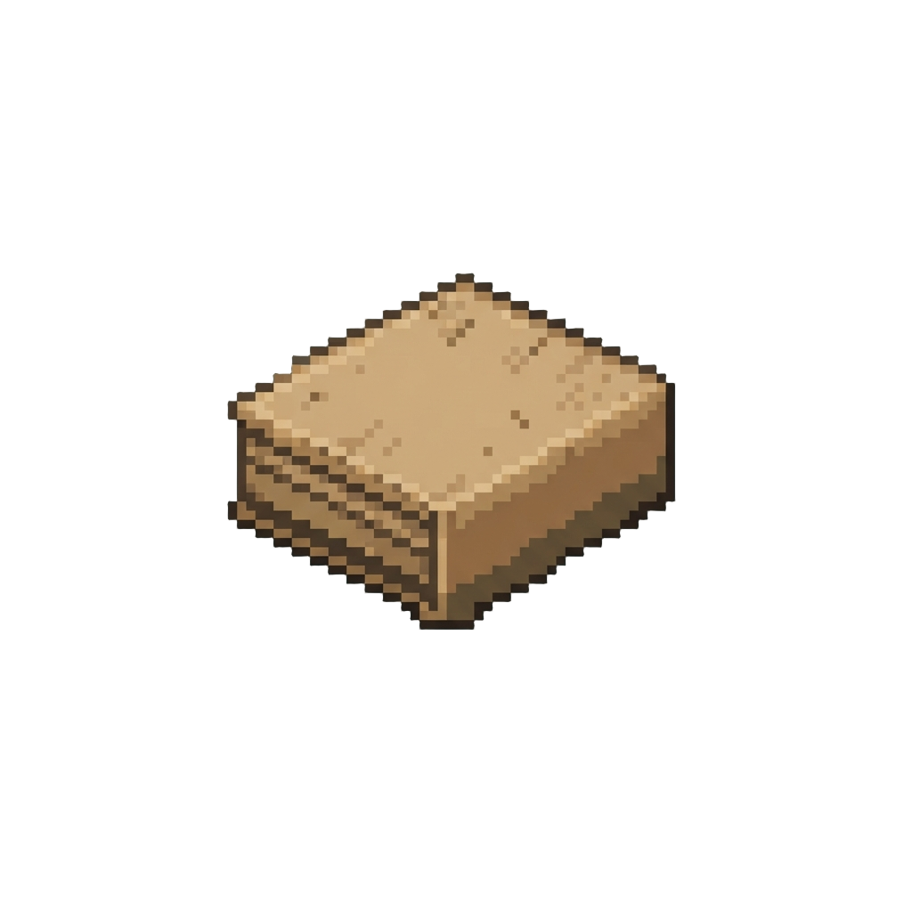 A Microscopic Blank Piece of Cardboard