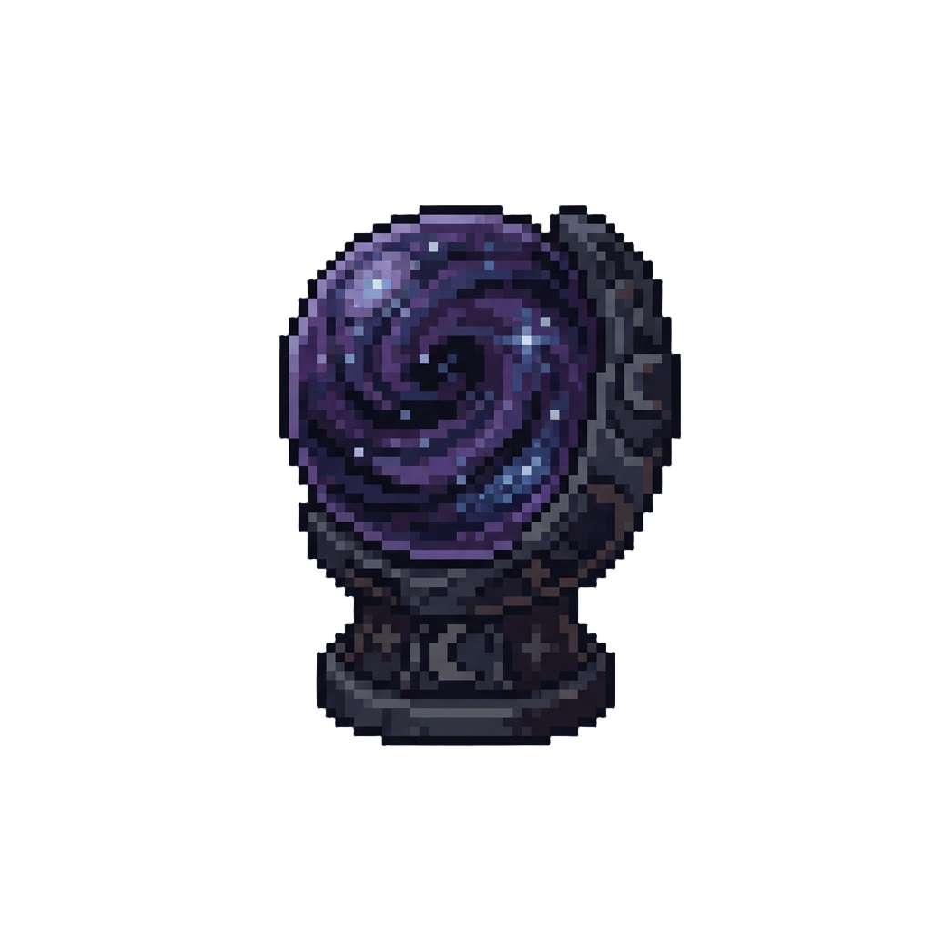 A Celestial Galaxy Orb Statue