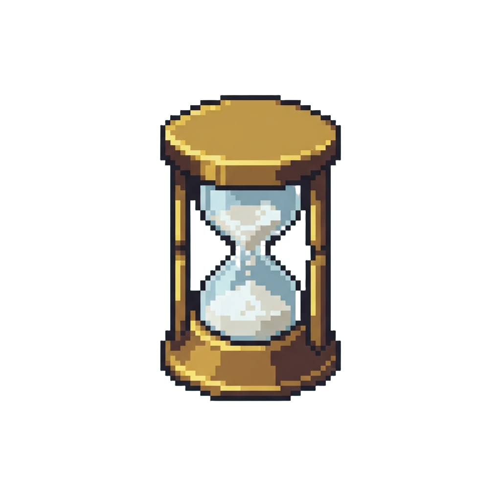 A Miniature Brass Hourglass