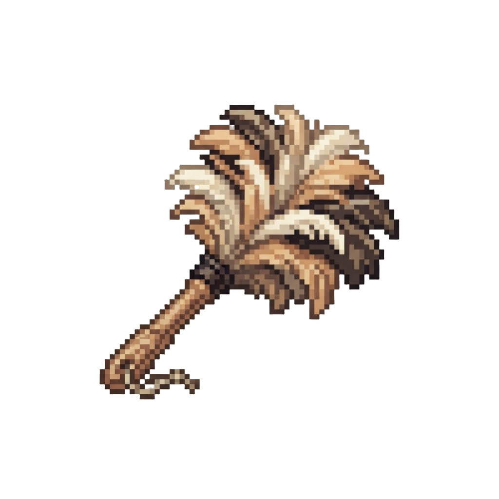A Pile of Fluffy Antique Feather Dusters