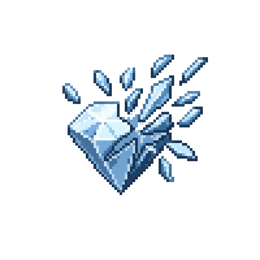 A Shimmering Diamond Shatter Effect