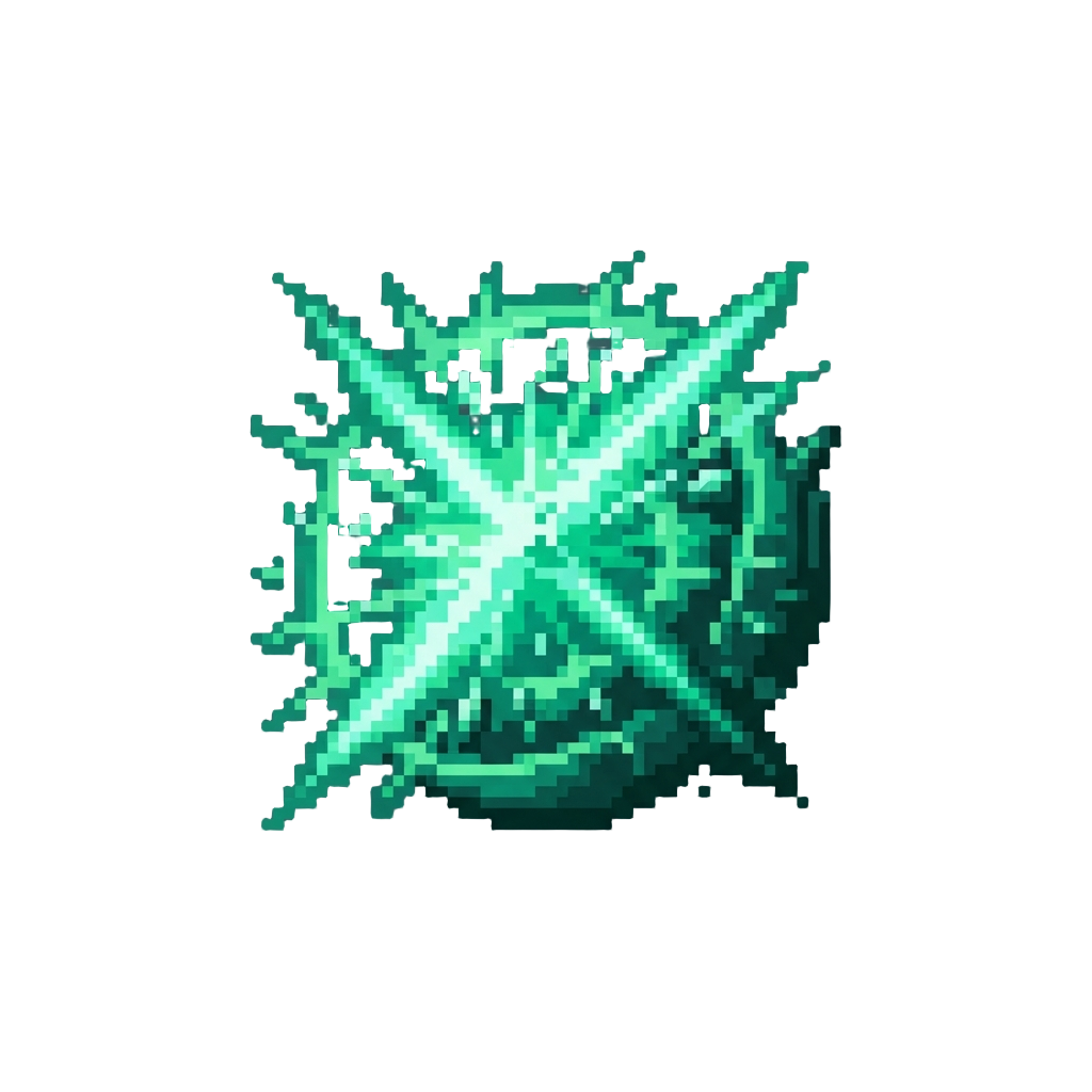 A Radiant Emerald Shockwave