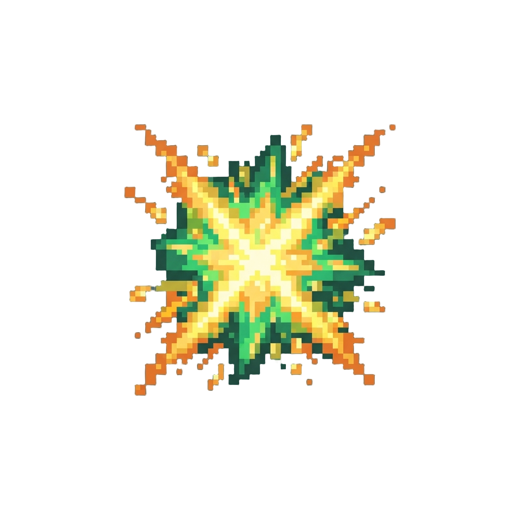 Radiant Emerald-gold Ki Explosion