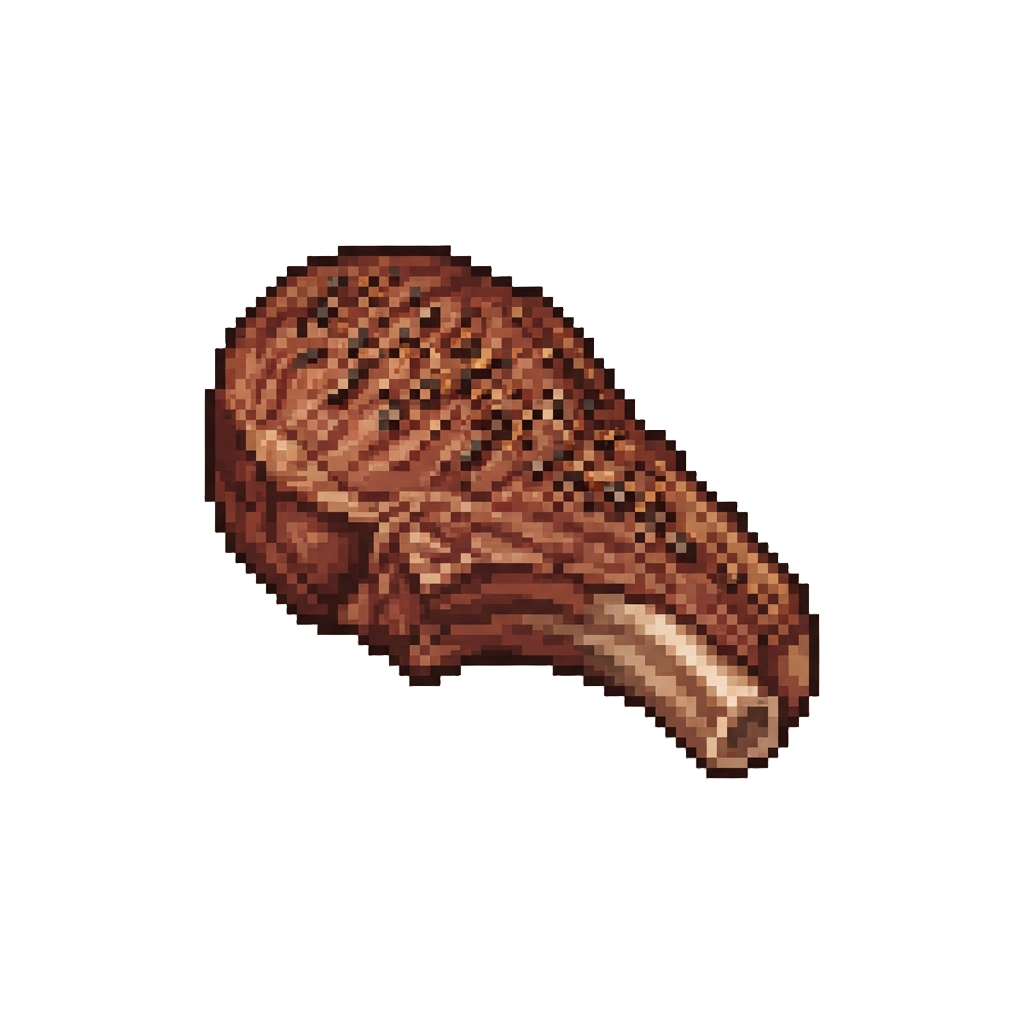 A Crispy Peppered Desert Boar Chop