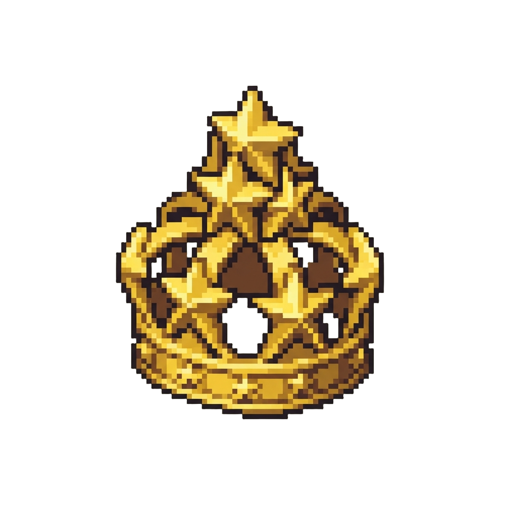 A Towering Crown of Golden Stars