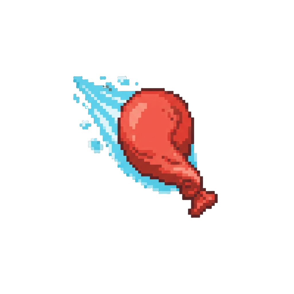 Deflating Balloon Zipping Around
