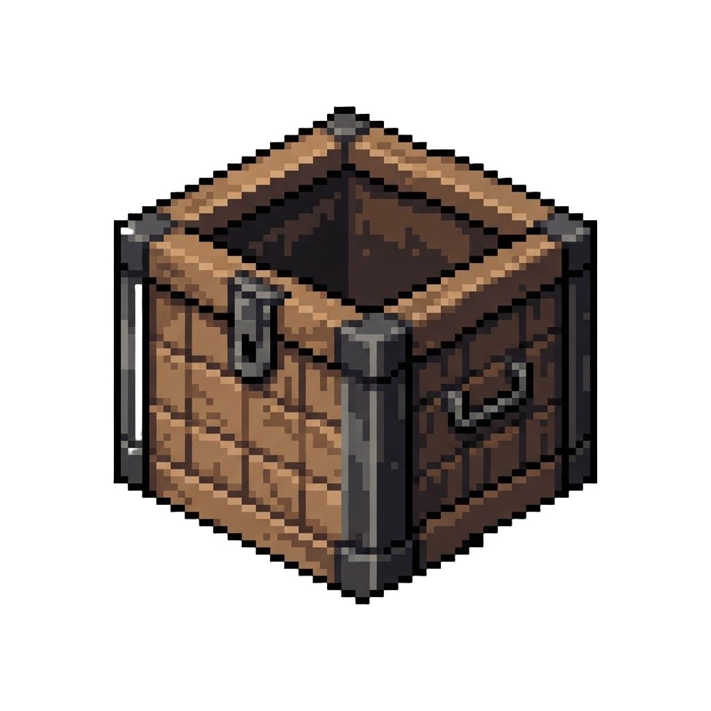 An Empty Wooden Ammo Crate
