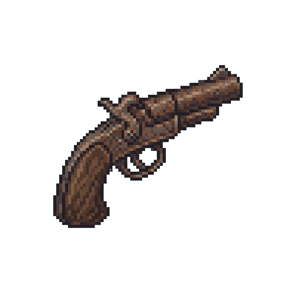 A Rusty Single-shot Pistol