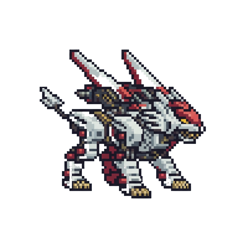 A White Liger Zero with High-mobility Thruster Wings