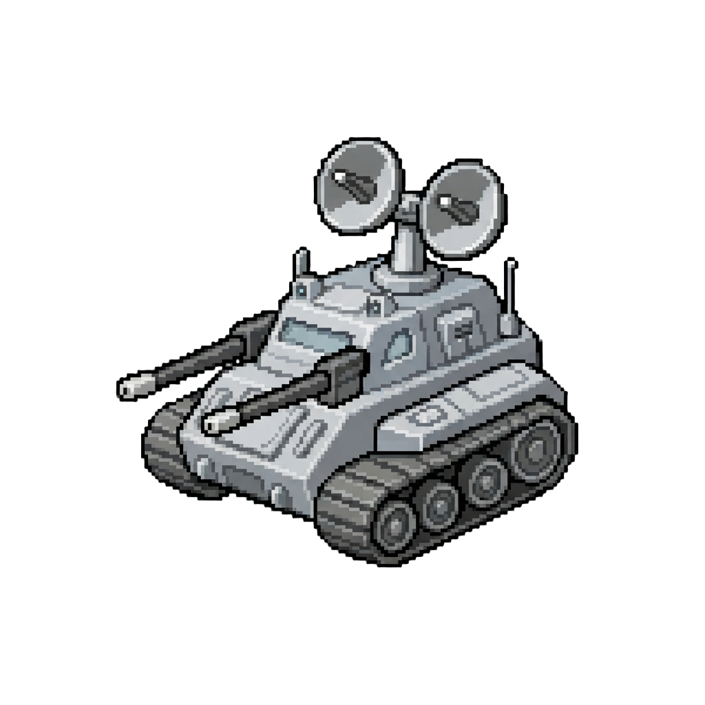 A Silver Eagle Command with Radar Dishes and Long-range Rifles