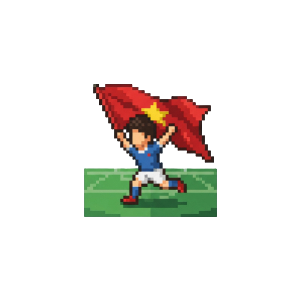A Proud Flag-draped Sprint Around the Pitch