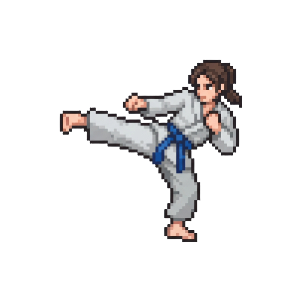 A Clean Liver-level Side Kick Strike