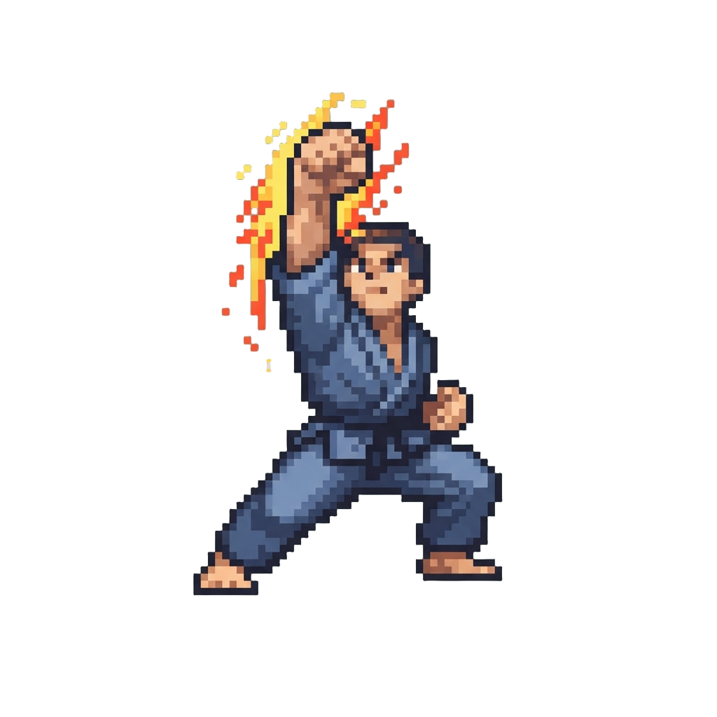 A Rising Power Uppercut From Deep Stance