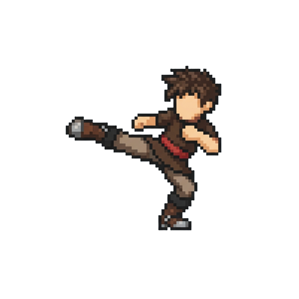 A Sharp Counter Side Kick Off a Slip