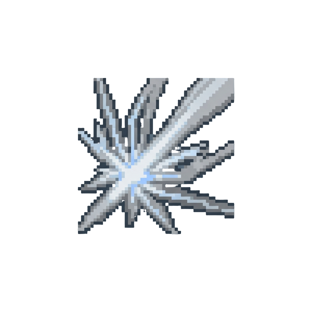 Bursting Silver Laser Beams