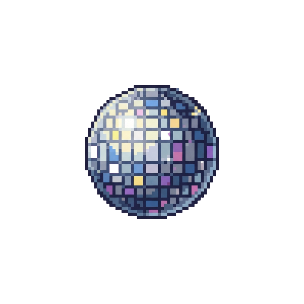 Glittering Disco Ball Reflections Bouncing Everywhere