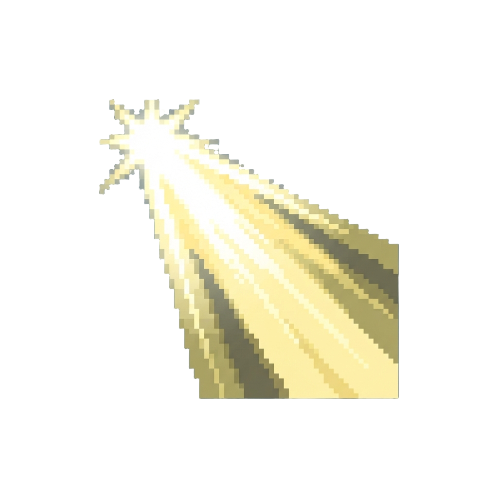 A Dramatic Flash of Spotlight Beams