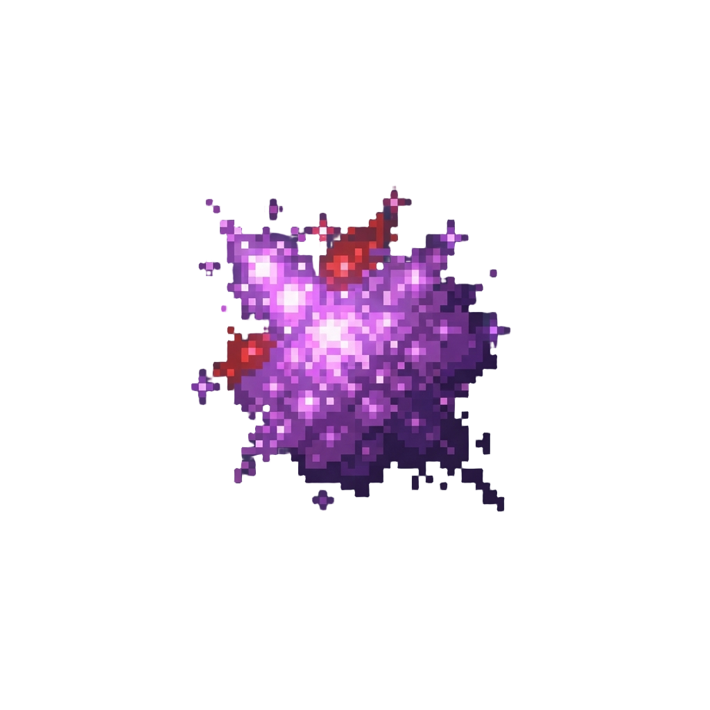 A Burst of Glowing Purple Stardust