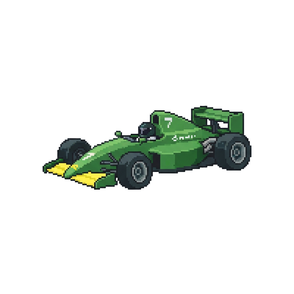 A Matte-green Track Racer