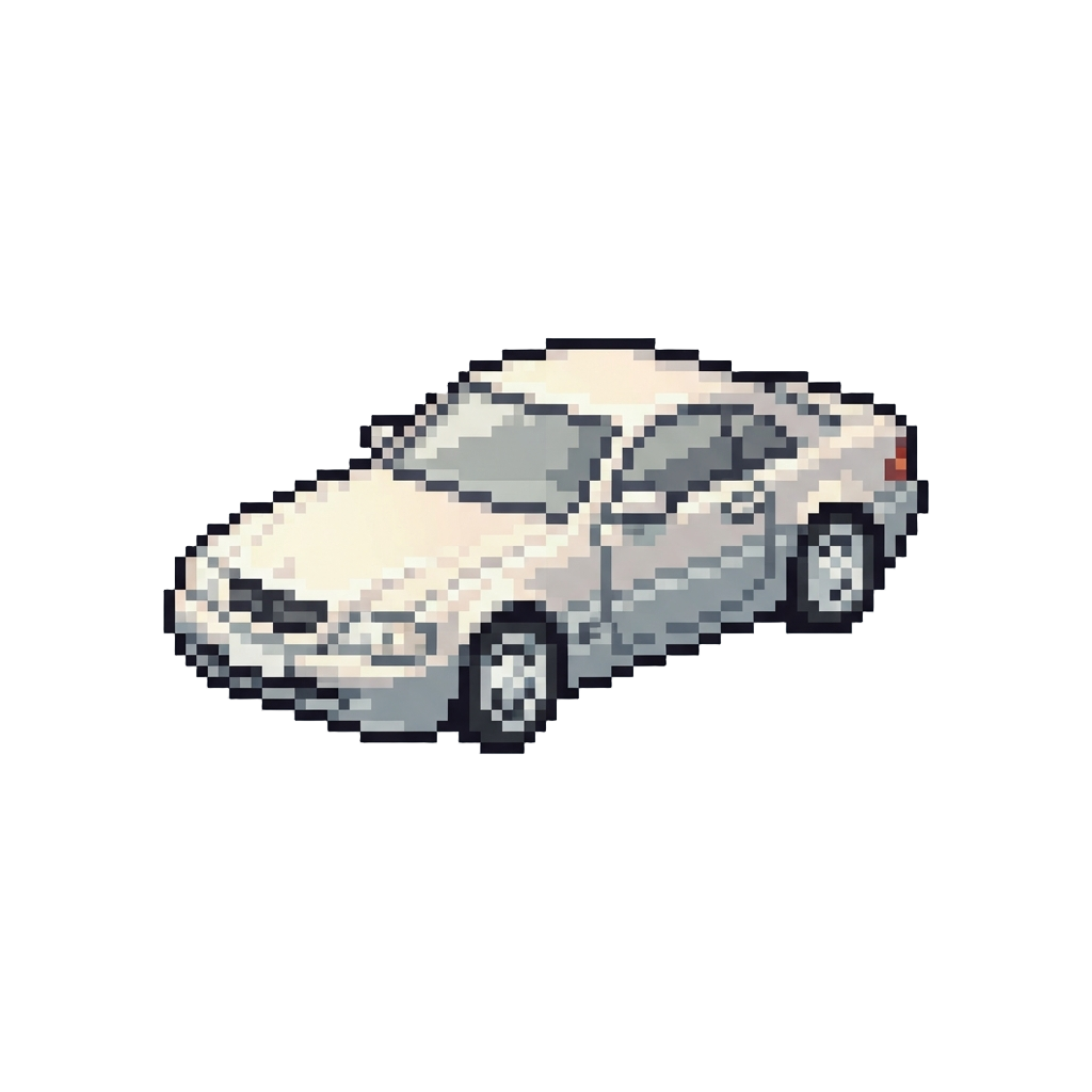 A Pearlescent White Luxury Coupe