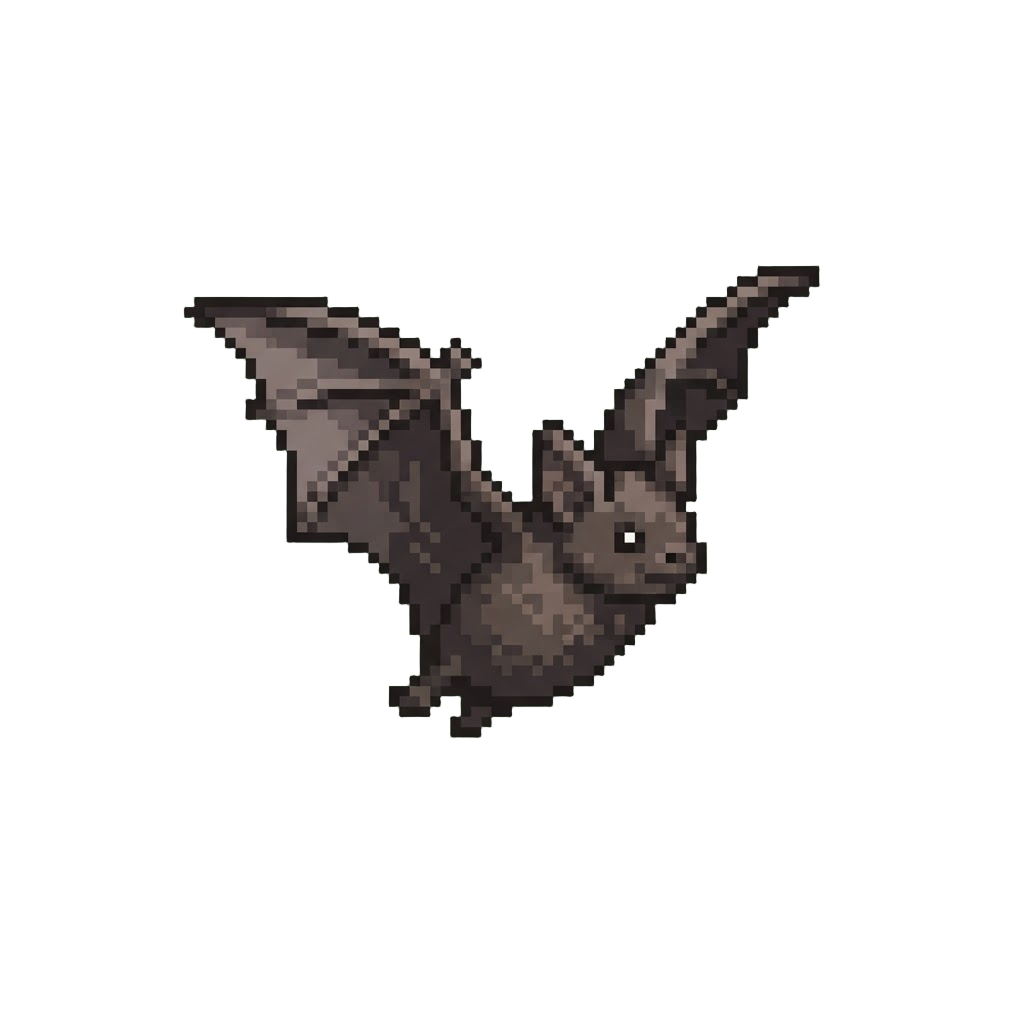 A Sudden Bat Flying Past
